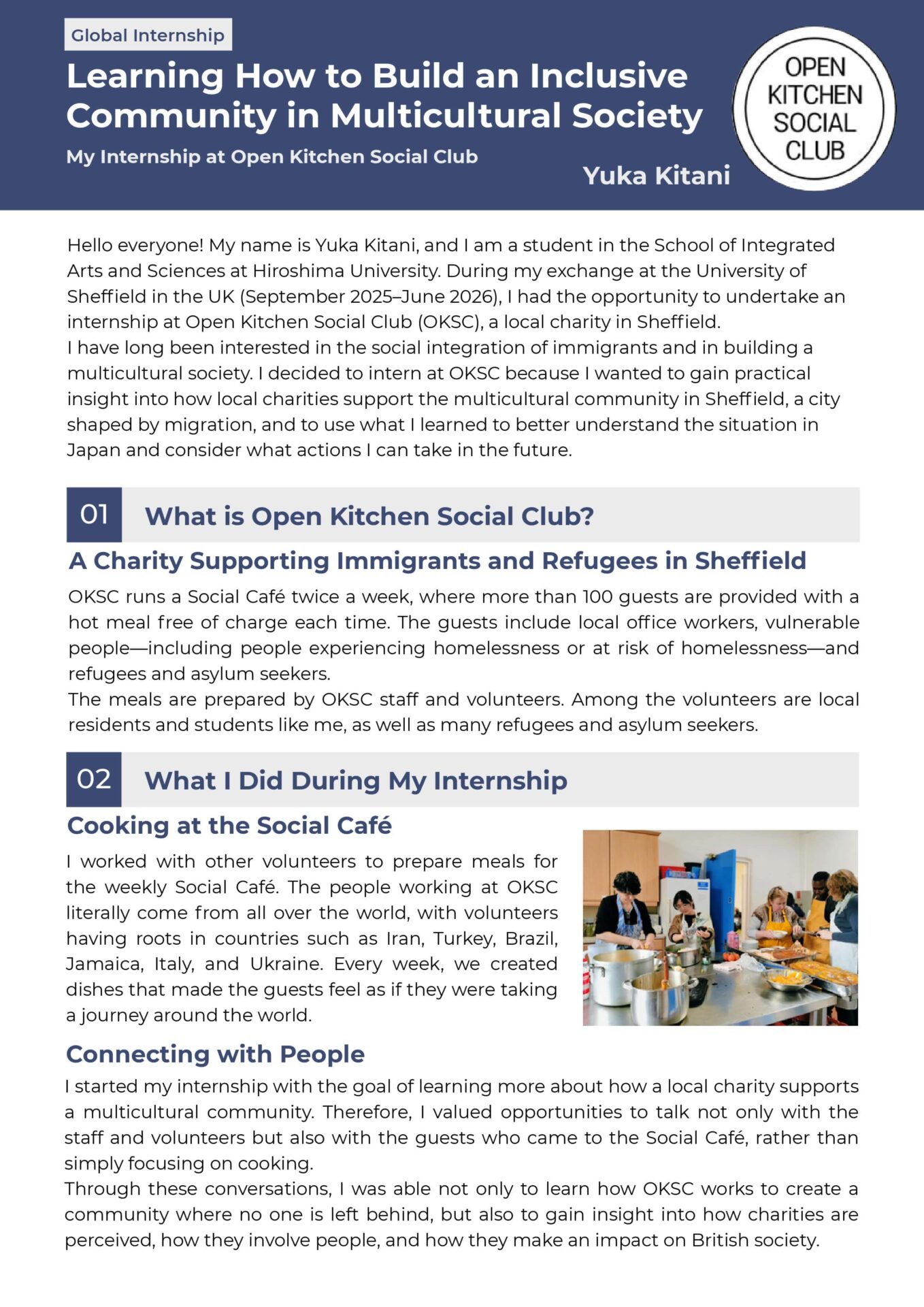 Global Internship Report Page 1